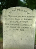 Flaming heart grave